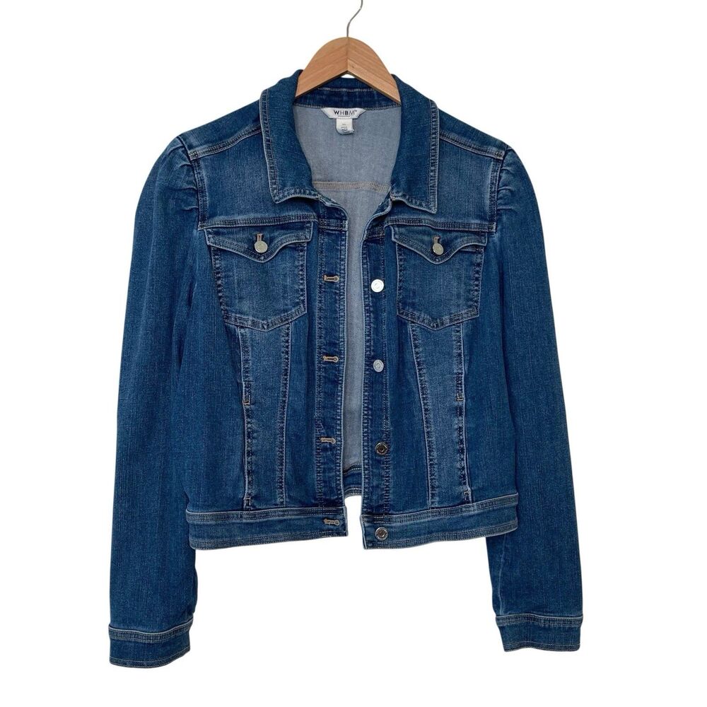 White House Black Market Blue Jean Jacket